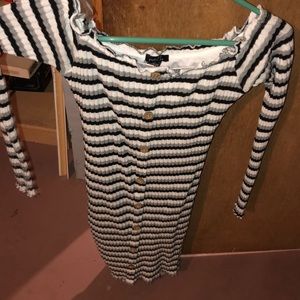 Off the shoulder midi dress